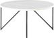 Elements International Cedric White Coffee Table with Black Base-0