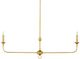Currey & Company Nottaway Gold Linear  Chandelier-1