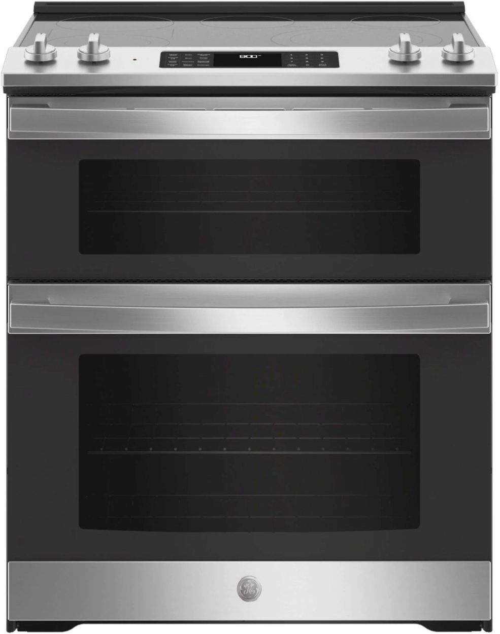 GE® 30" Slide In Electric Convection Double Oven Range