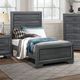 Mazin Furniture Beechnut Gray Twin Youth Bed-3