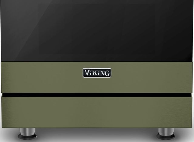 Viking® 3 Series 30" Cypress Green Freestanding Electric Range-2