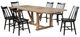 Coaster® Middleton 7-Piece Black/Natural Dining Set-0