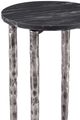 Bassett Mirror Mendez Black Accent Table with Antique Silver Base-2