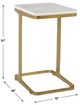 Uttermost® Tylan Brass/White Marble Accent Table-2