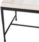 Classic Home Achen Hide Ivory Bench-4