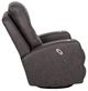 Franklin™ Aspen Duvall Gunmetal Power Swivel Recliner-2