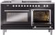 Ilve® Professional Plus II 60" Glossy Black Pro Style Dual Fuel Range-3