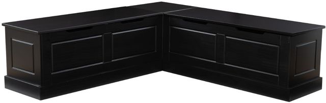 Linon Norah Black Backless Nook Bench-0