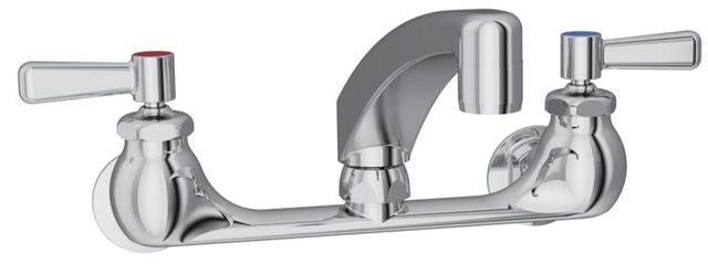 Elkay Chrome Foodservice 8" Centerset Wall Mount Faucet-0