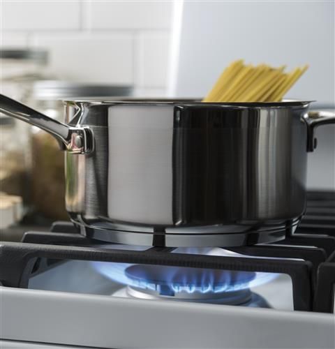 GE® 30" White Freestanding Gas Range-7