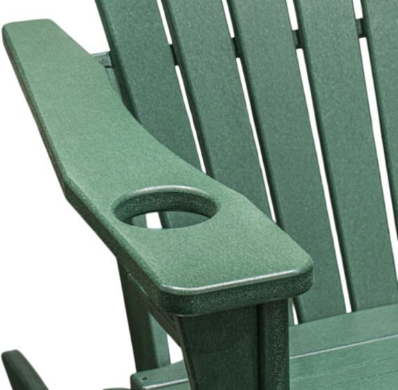 Signature Design by Ashley® Sundown Shores Green Outdoor Rocking Chair-2