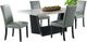 Elements International Beckley 5-Piece Gray/White Dining Set-0