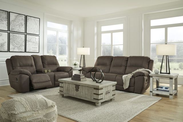 Signature Design by Ashley® Next-Gen Gaucho Espresso Manual Reclining Sofa-4