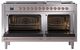 Ilve® Nostalgie II Noblesse 60'' Stainless Steel Pro Style Dual Fuel Range with Copper Trim-1