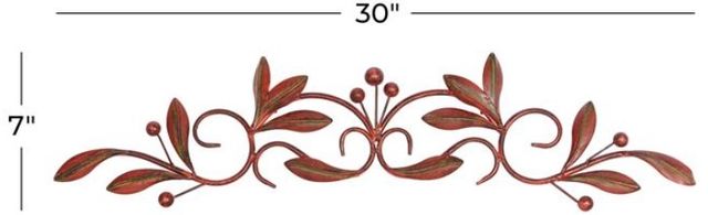 Deco Marche Brown 8" Leaf Wall Decor-2