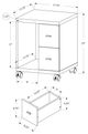 Monarch Specialties Inc. Dark Taupe Office Cabinet-3