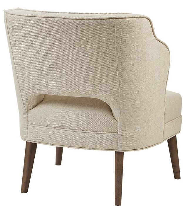Olliix by Madison Park Cream Cody Open Back Accent Chair-3