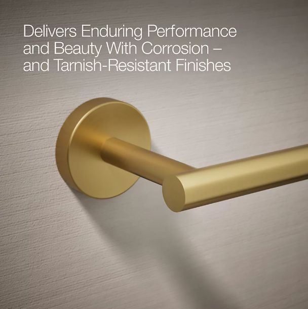 KOHLER® Elate® Vibrant Brushed Moderne Brass Toilet Paper Holder-4
