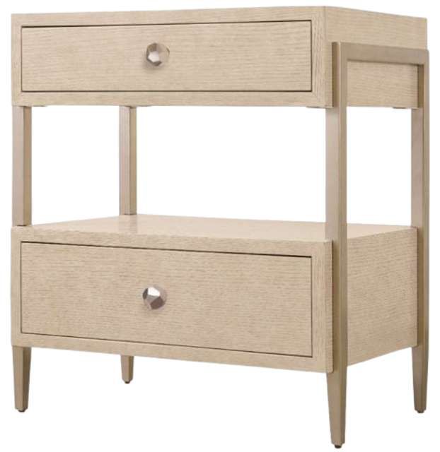 Hooker® Furniture Westwood Polished Limestone 2-Drawer Nightstand-4