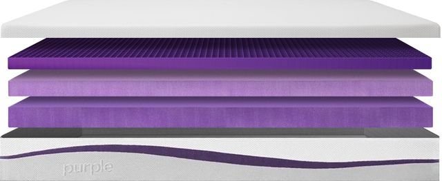 Purple® Essential Purple® Grid Technology Medium Firm Smooth Top Queen Mattress in a Box-3