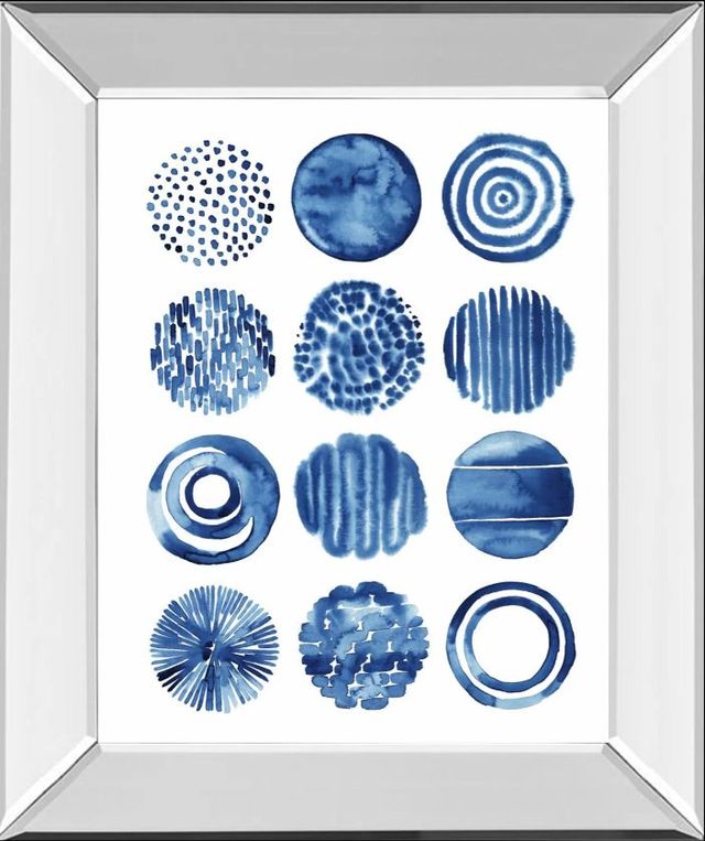 Classy Art Differing Drops I by Grace Popp Mirror Framed Wall Art-0