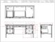 Legends Home Hampton Barnwood/Jasmin White Executive Desk-2