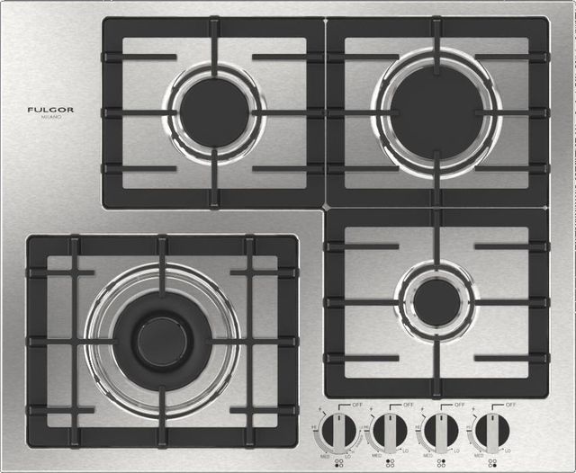 Fulgor Milano® 400 Series 24" Stainless Steel Gas Cooktop Keith's