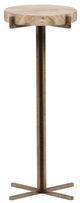 Dovetail Furniture Hesper Natural End Table with Brass Base-2