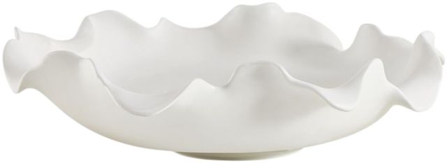 Uttermost® Wave White Indoor-Outdoor Ceramic Crest Bowl-0