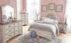 Signature Design by Ashley® Realyn Chipped White Youth Full Upholstered Panel Bed-4