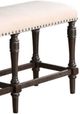 Winners Only® Xcalibur Espresso/Oatmeal Upholstered Bench-2
