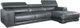 Fornirama 340 2-Piece Black Sectional with Adjustable Headrest Set-0
