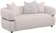 Coaster® Jeanette 73" Beige Upholstered Round Arm Loveseat-0