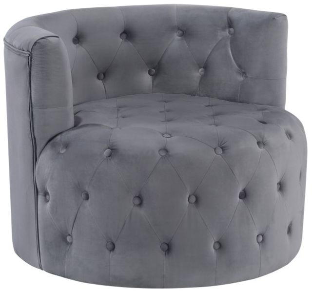 Homelegance® Cheswold Gray Accent Swivel Chair-0