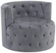 Homelegance® Cheswold Gray Accent Swivel Chair-0