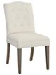 Fairfield® Customizable Entree Dining Camel Short Back Dining Chair with Mica Legs and Buttons-0