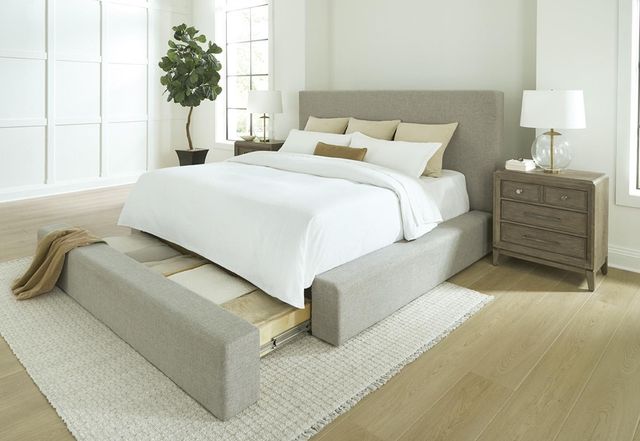 Albany Industries Marcus Gravity Queen Upholstered Panel Bed-1