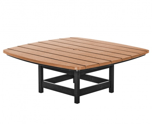 Pawleys Island  Cedar Conversation Table with Black Base -0