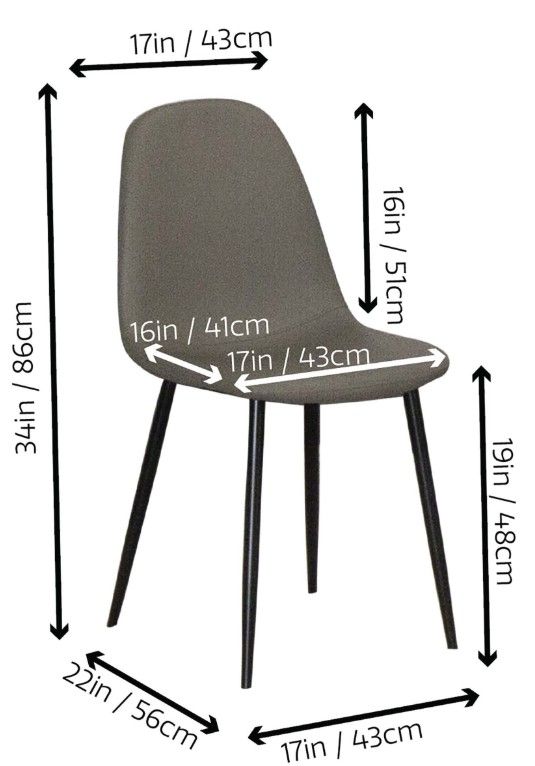 Cramco Leah Matte Black/Mocha Dining Side Chair-2
