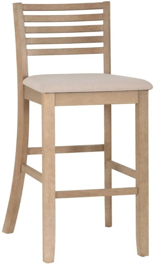 Linon Torino Gray Wash Ladder Back Counter Stool-0