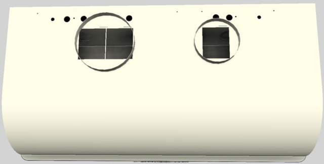 Vent-A-Hood® 42" Biscuit Retro Style Under Cabinet Range Hood-2