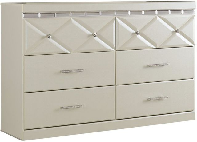Signature Design by Ashley® Dreamur 4-Piece Champagne King Panel Bed Set-2