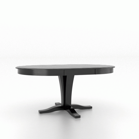 Canadel Customizable Gourmet 68" VR Base Dining Table with One Removable Leaf-1