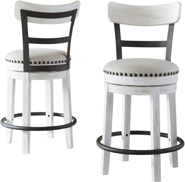 Signature Design by Ashley® Valebeck White Counter Stool-2