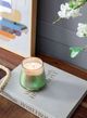 A & B Home Green Rose and Cedar Scented Soy Wax Candle-2