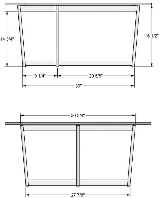 Amisco Customizable Glass Top Coffee Table-1