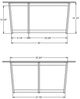 Amisco Customizable Glass Top Coffee Table-1