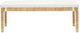 TOV Furniture Amara Cream/Natural Woven Rattan Bench-3