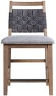 Intercon Oslo Gray/Weathered Chestnut Woven Back Stool-2