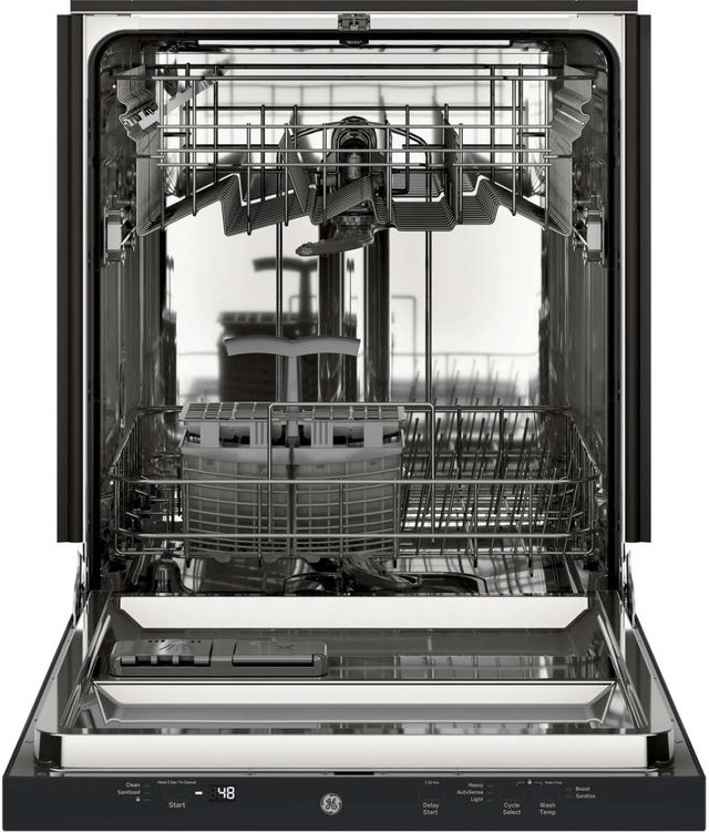 GE® 24" Black Built-In Dishwasher-2